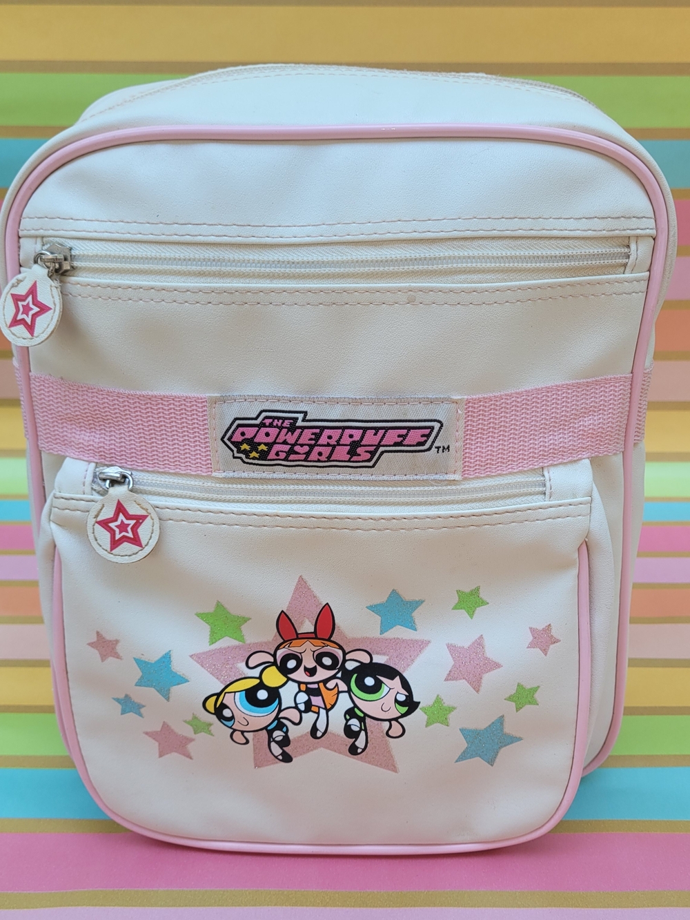 Vintage 2000 Cartoon Network Powerpuff Girls Backpack - Rare Y2K